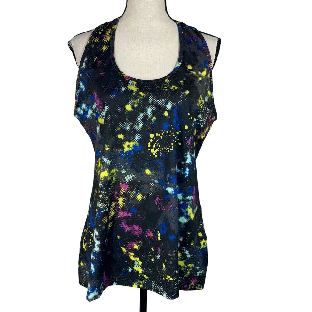 Lukka X-Large Tank Top Racerback Stretch Lightweight Quick-Dry Scoop Celestial